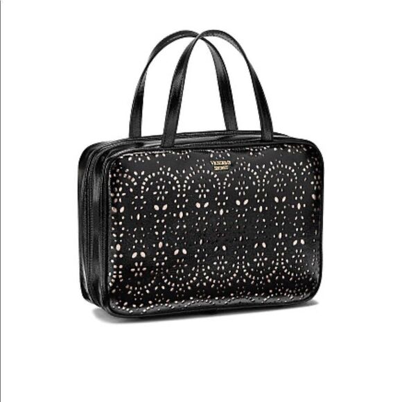 VICTORIAS SECRET LASER CUT TRAVEL CASE - Picture 1 of 3
